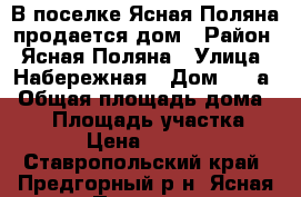 В поселке Ясная Поляна продается дом › Район ­ Ясная Поляна › Улица ­ Набережная › Дом ­ 8 а › Общая площадь дома ­ 20 › Площадь участка ­ 300 › Цена ­ 800 000 - Ставропольский край, Предгорный р-н, Ясная Поляна п. Недвижимость » Дома, коттеджи, дачи продажа   